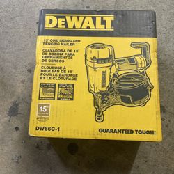 DEWALT DW66C-1 Pneumatic 15-Degree Coil Siding Nailer