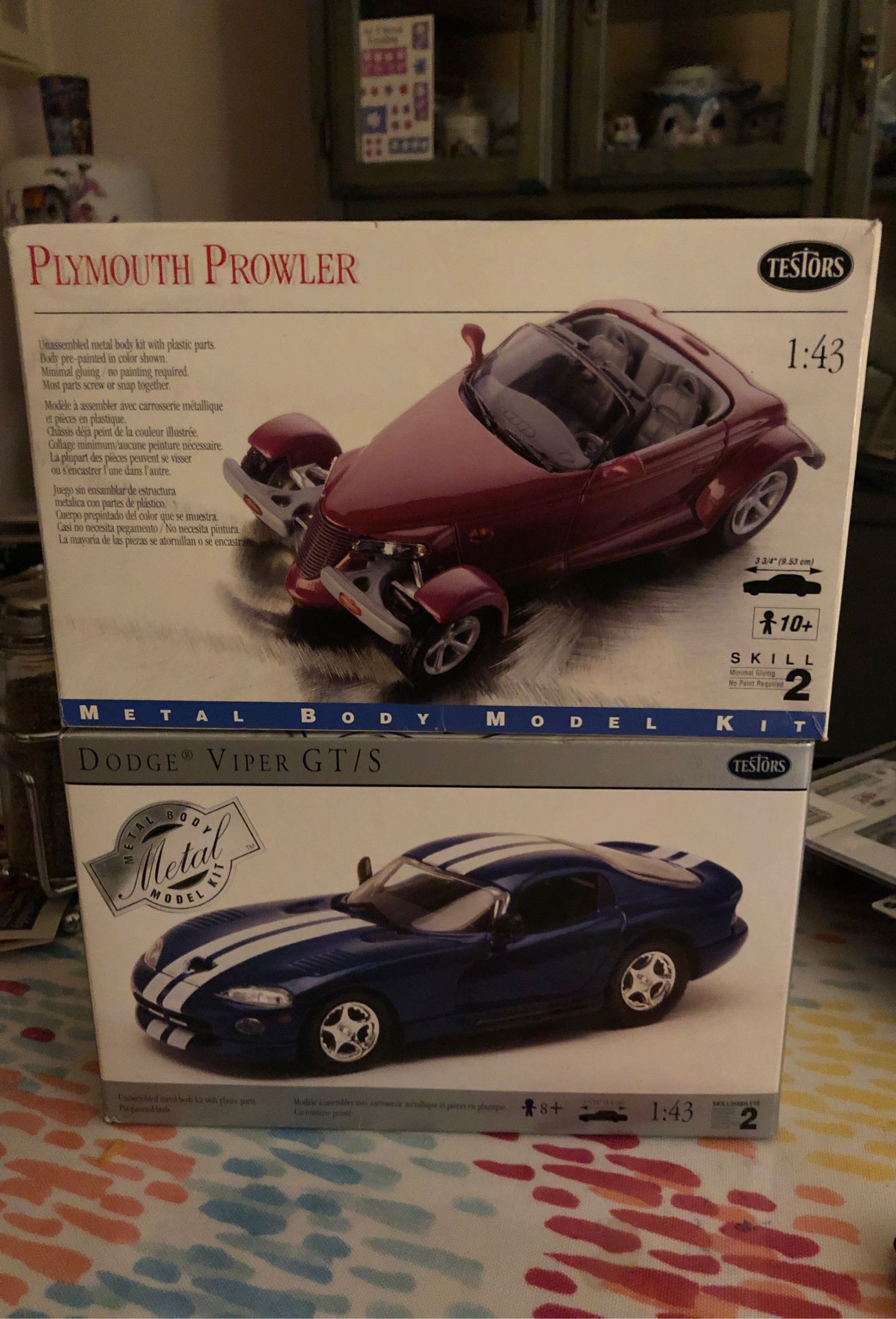 Testers (2) car models Plymouth Prowler & Dodge Viper GTS