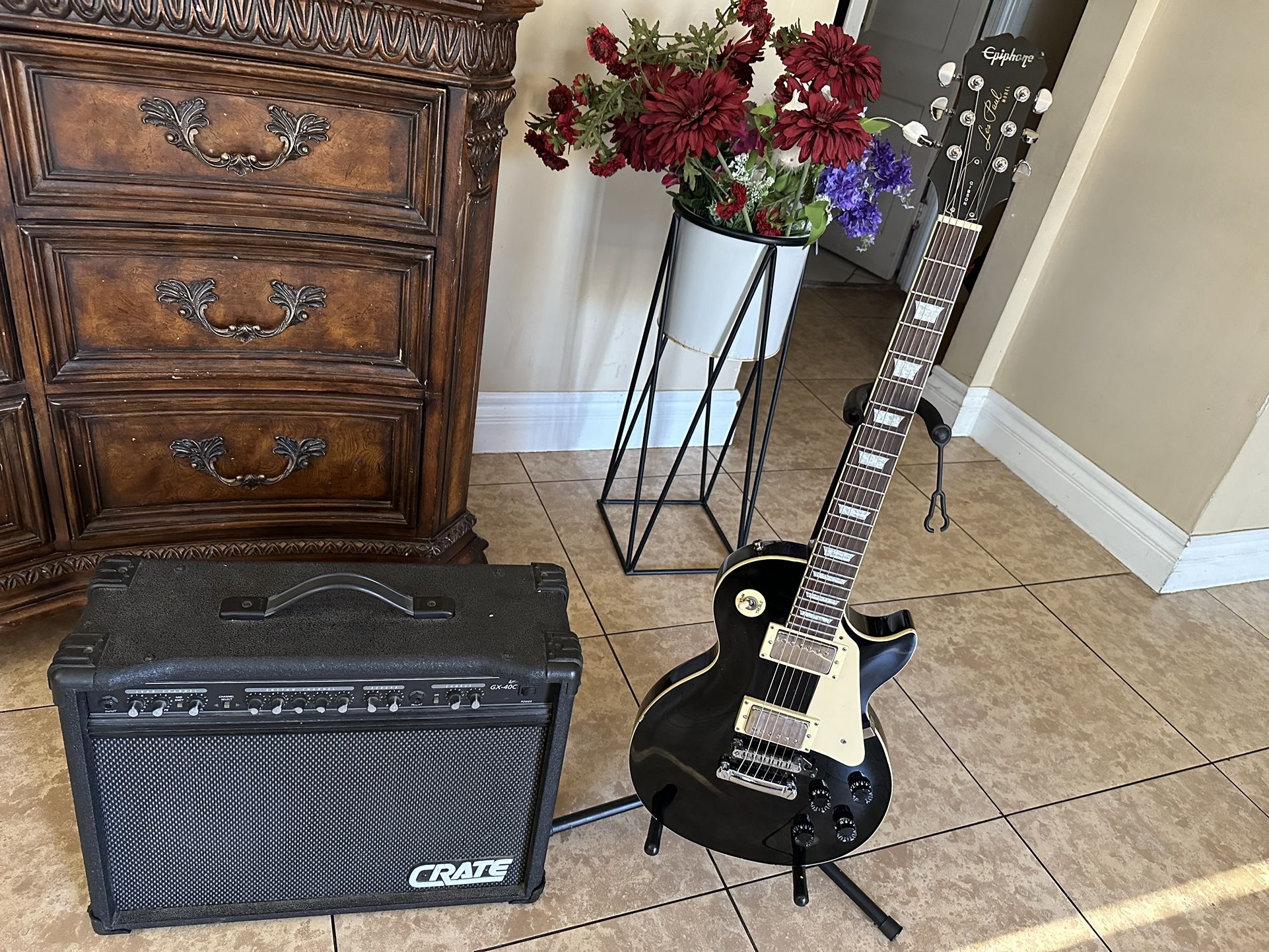 Epiphone/ crate set up