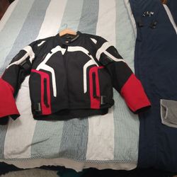 Motorcycle  SCORPION EXO  Water  Resistant Jacket, Lot of Pockets, Elbow and Back Protection Pads, Removable Internal Lining