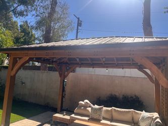 Backyard Discovery Gazebo with Privacy Wall