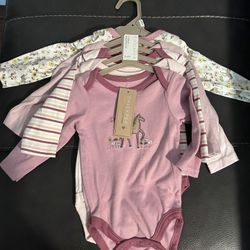 Nee Baby Girl 5pk Onesis 3/6