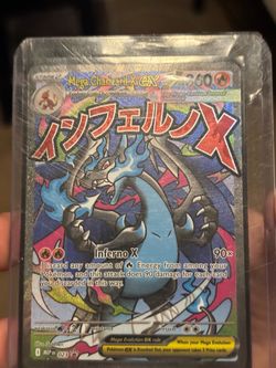 Japanese style mega Charizard X EX