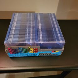 SLIM CD STORAGE CASES 100PK (Brand New)