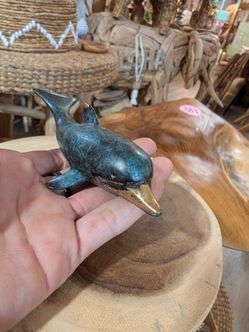 Brass Dolphin Figurine