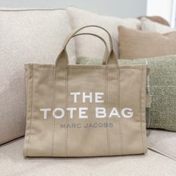 Beige/Nude Marc Jacobs Small Canvas Tote Bag