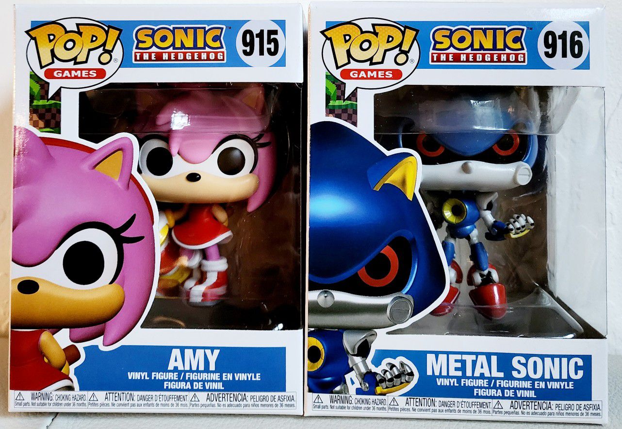 Funko Pop Sonic The Hedgehog Metal Sonic and Amy