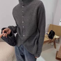 European cashmere knit cardigan 