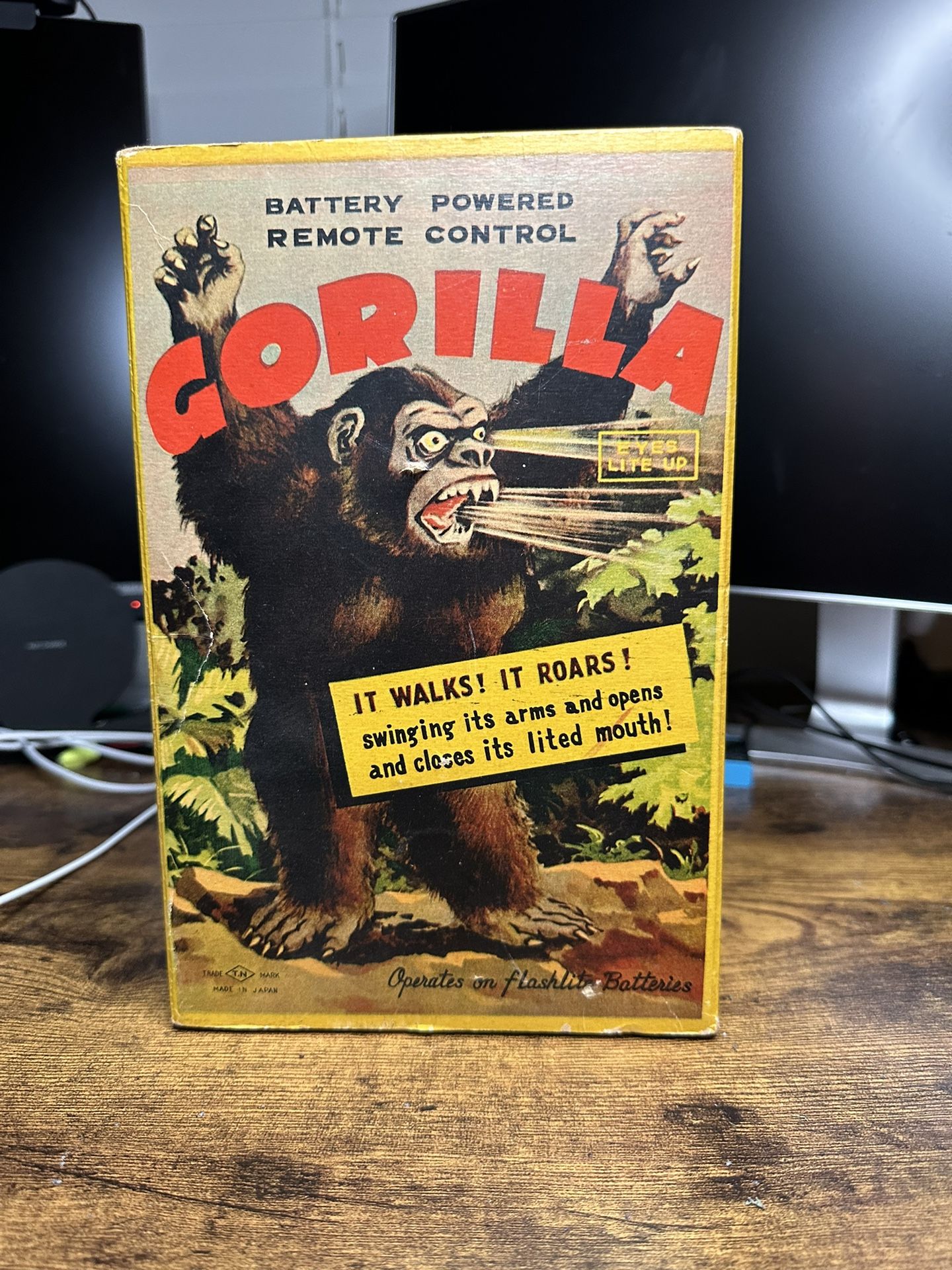 1950s Nomura Tin Albino Gorilla Remote Control Toy