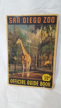 Vintage San Diego zoo 1947 guide
