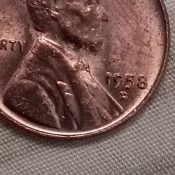 1958 D Penny Repunched D &ddo