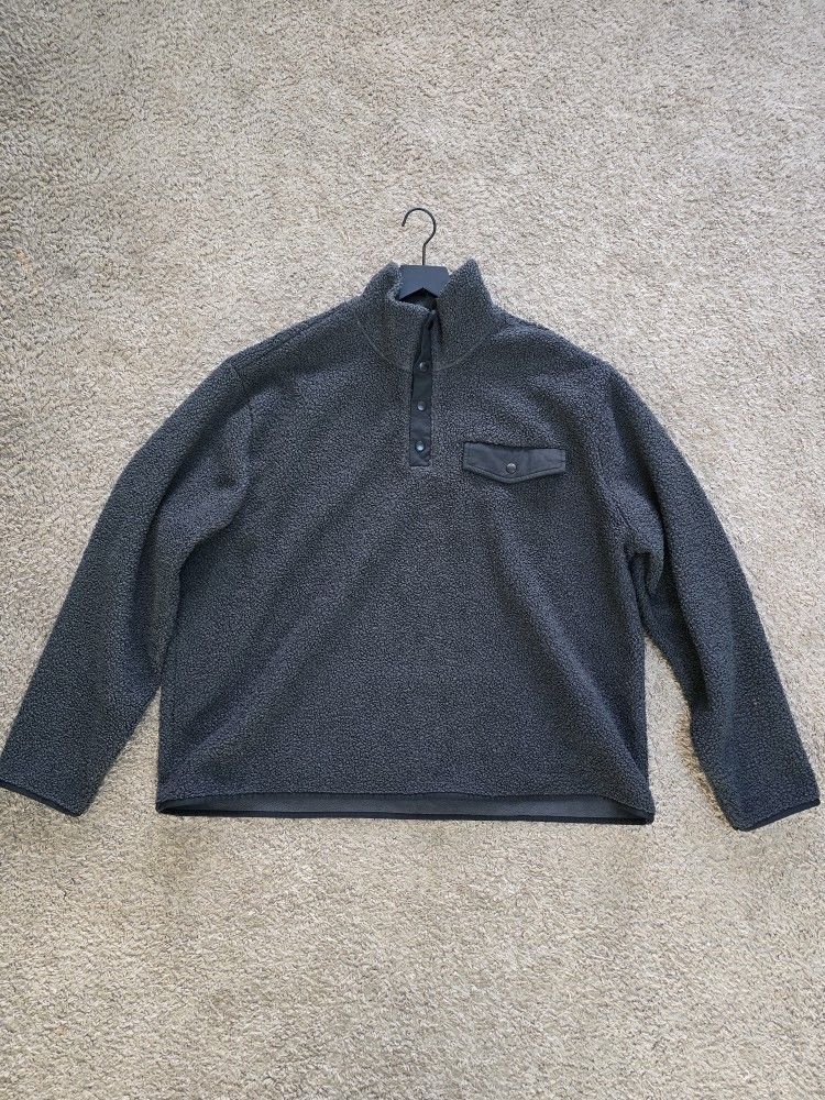 Men's Banana Republic Sherpa Quarter Snap