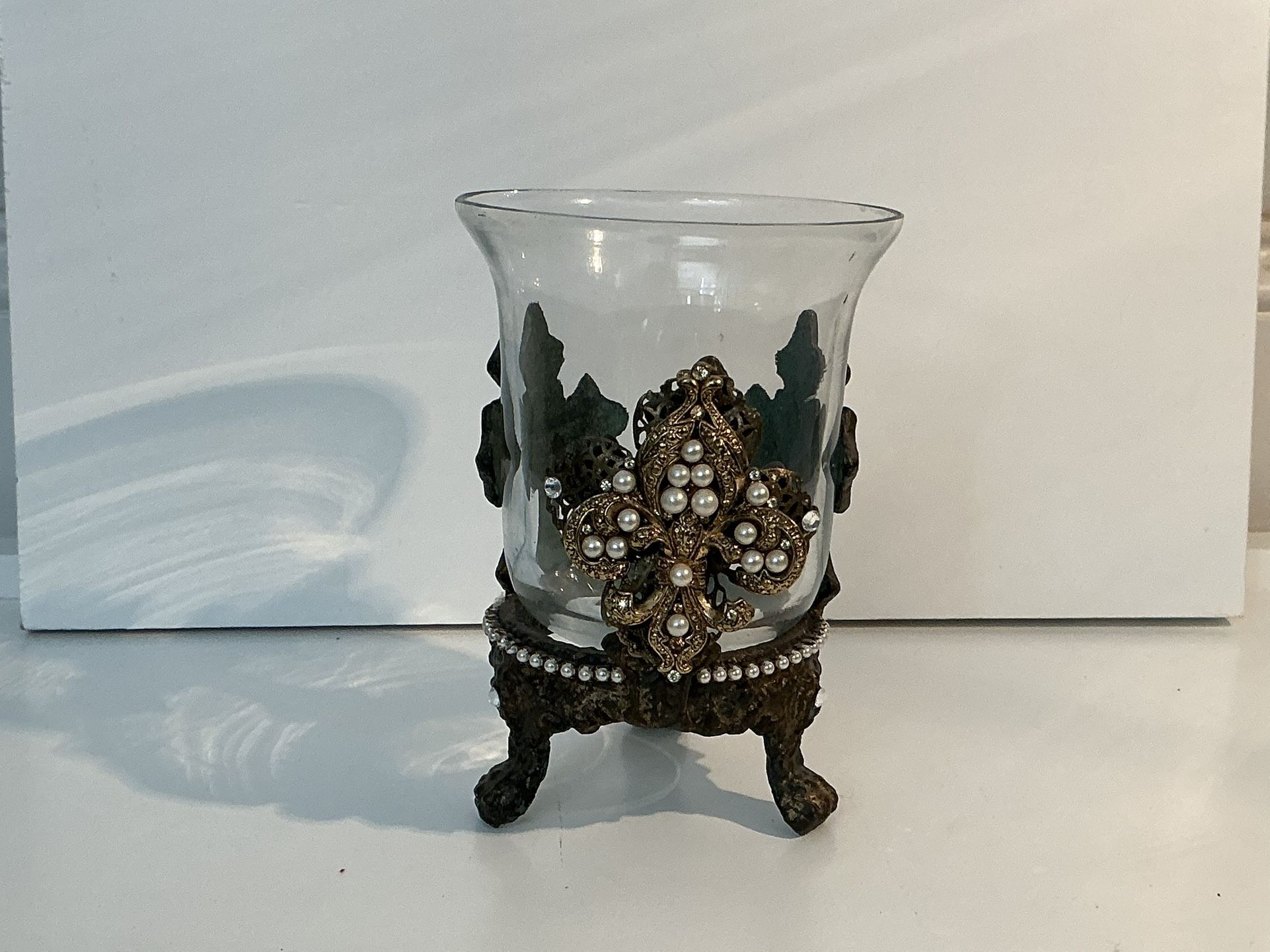 Glass Candle Vase
