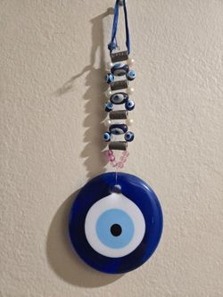 Glass Evil Eye Wall Hanging