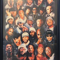 Hip-Hop Airbrush Framed Photo