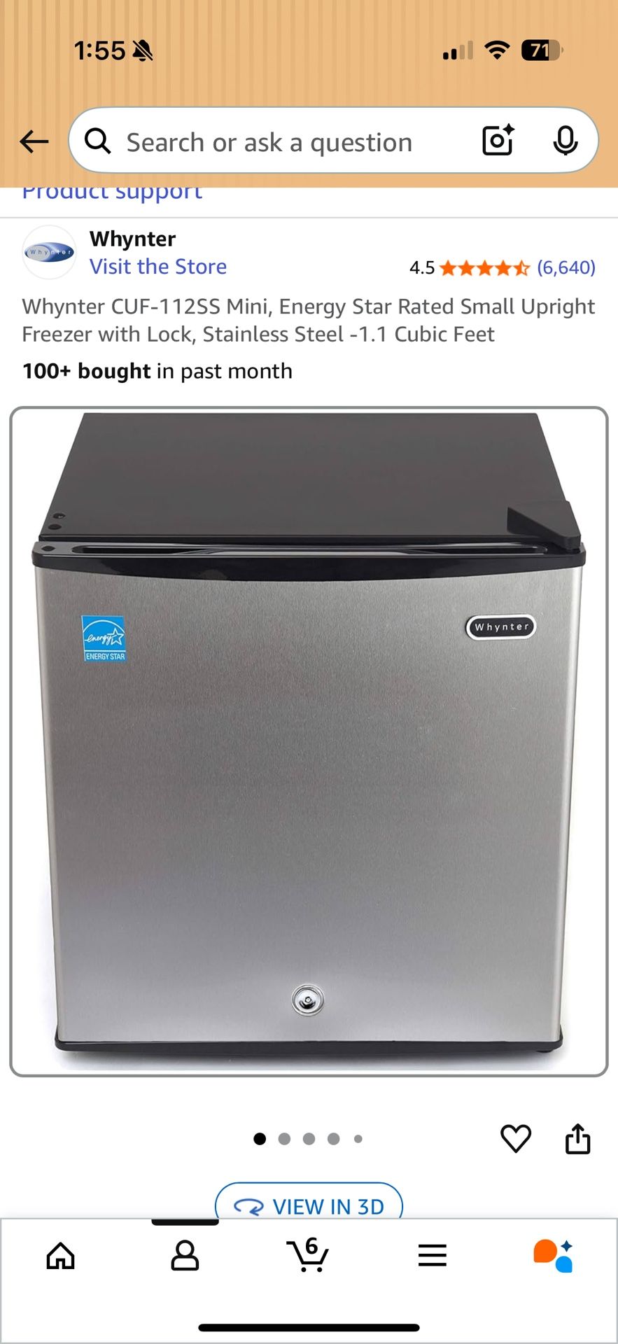 Whynter Mini Freezer