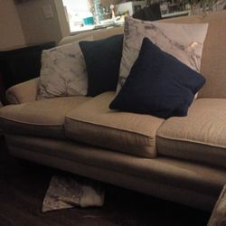 Cream Colored Sofa Used 