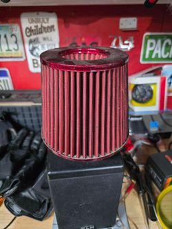 Aftermarket air filter for 3" pipe