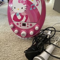 Hello Kitty Karaoke Machine With Discs 