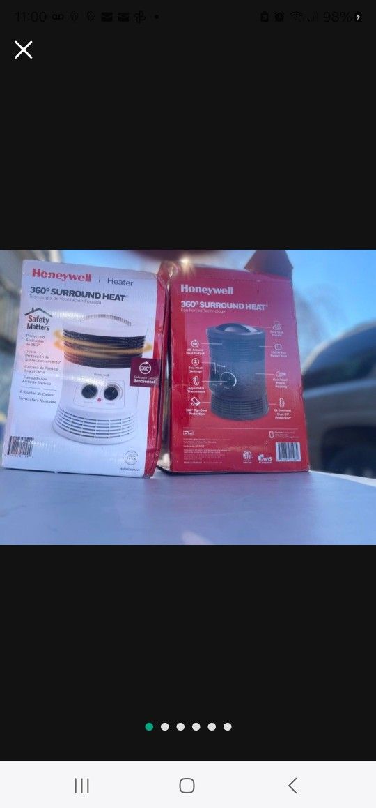 (2) BRAND NEW Honeywell 360 SURROUND HEATERS!!