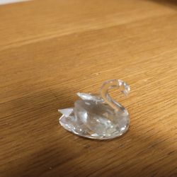 Swarovski Miniature Crystal Swan 7658 NR 027 in Original Packaging 