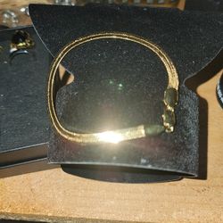 8 Inch Herringbone Gold Filled Bracelet 4mm