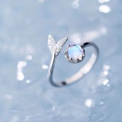 Moonstone 925 stamped sterling silver ring