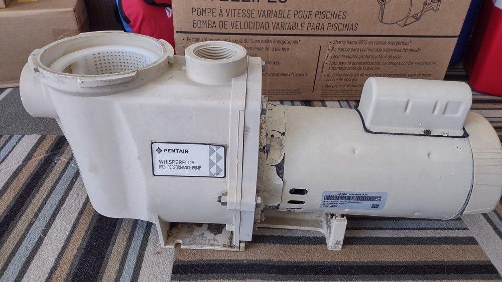 Pentair Whisper Flow Pool Pump Model 196235 WFE-8