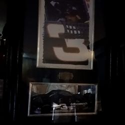 Dale Earnhardt Diecast Car Cherry Wood Shadow Box 