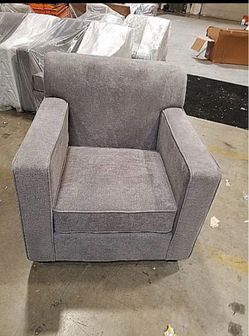 (2) Gray Upholstered Accent Chair