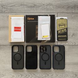 iPhone 14 Pro Max Case & Glass Screen Protector