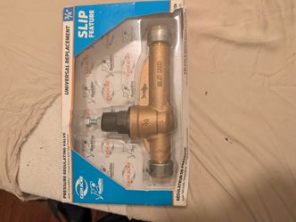 3/4 inch pressure regulating valve. Shark bite
