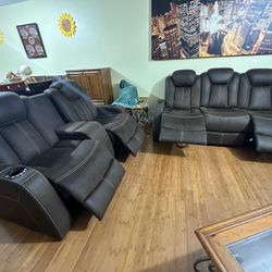Sofa Set Recliner Moving Sale