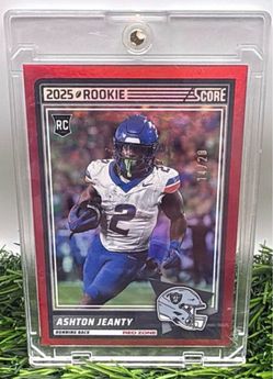 2025 Score Ashton Jeanty Rookie Card Red Zone 14/20