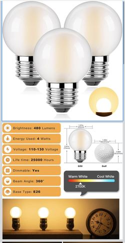 Bombilla LED regulable de 4 W, 