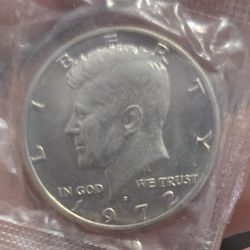 1972 D Half Dollar Perfect Condition 