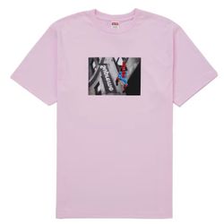 Supreme Spider-Man Tee Light Pink