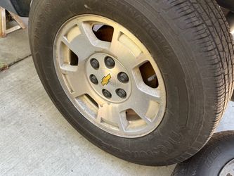 17” OEM Chevy Silverado Rims & Tires – Set of 4 – $500 OBO
