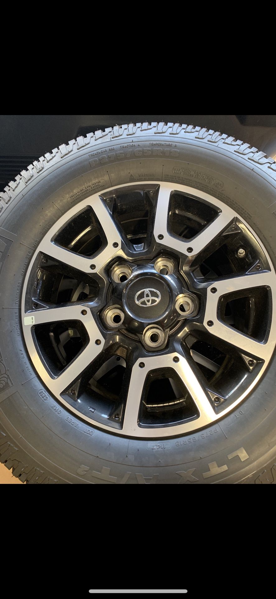 Tundra Wheels with option of /Tires and TPMS sensors.