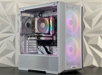 Custom Snow White RGB Gaming PC | i5-14400F | RTX 4060 GPU | 16GB DDR5 RAM | 1TB NVMe SSD