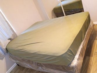 Queen size mattress, and box spring