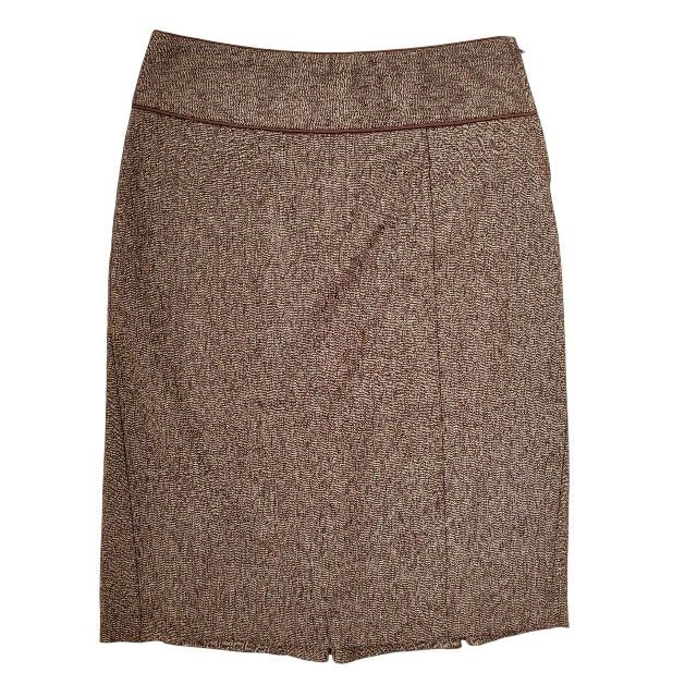 B-Wear Byer California Skirt, Brown Twill Stretch Ruffle Classic, Size 1