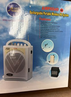 Audio 2000s Portable PA With Wireless Microphone