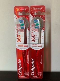 Colgate 360° Soft Advanced Whitening Toothbrushes, Price for Both