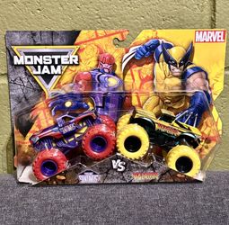 NEW 2025 Monster Jam Marvel THE SENTINELS VS WOLVERINE  2-Pack Series4