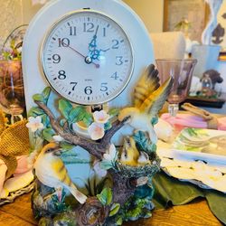 Beautiful Quartz Birds Pendulum Clock