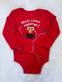 Elmo 'Silly Little Monster' Baby Onesie 18 mo.