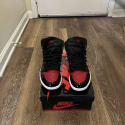 Patient Leather Jordan 1s Size 10