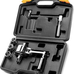 XtremepowerUS Torque Wrench Multiplier Lug Nut Labor Saving Wrench Remover Set (1/2" Driver) Wrench Lug Nut Remover 17mm, 19mm, 21mm Sockets w/Case 