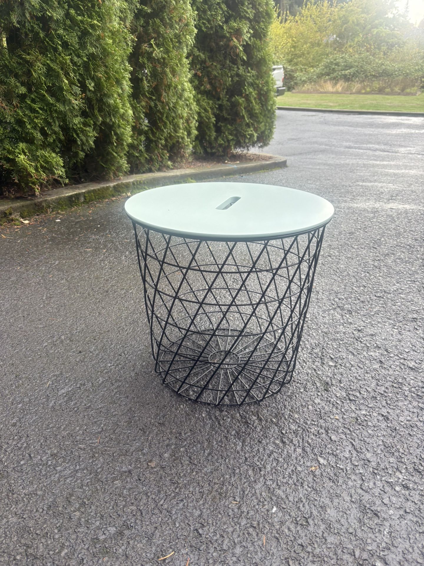 Basket End Table